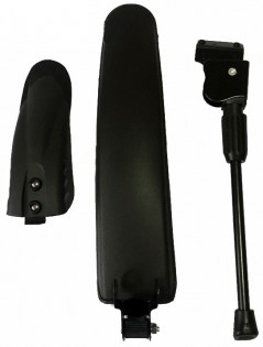 Комплект крыльев+подножка для велосипеда Qicycle EF1 mud fender SET
